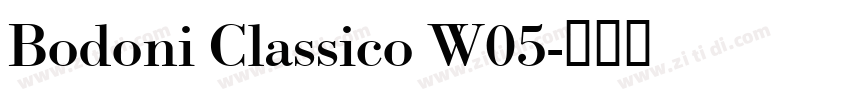 Bodoni Classico W05字体转换